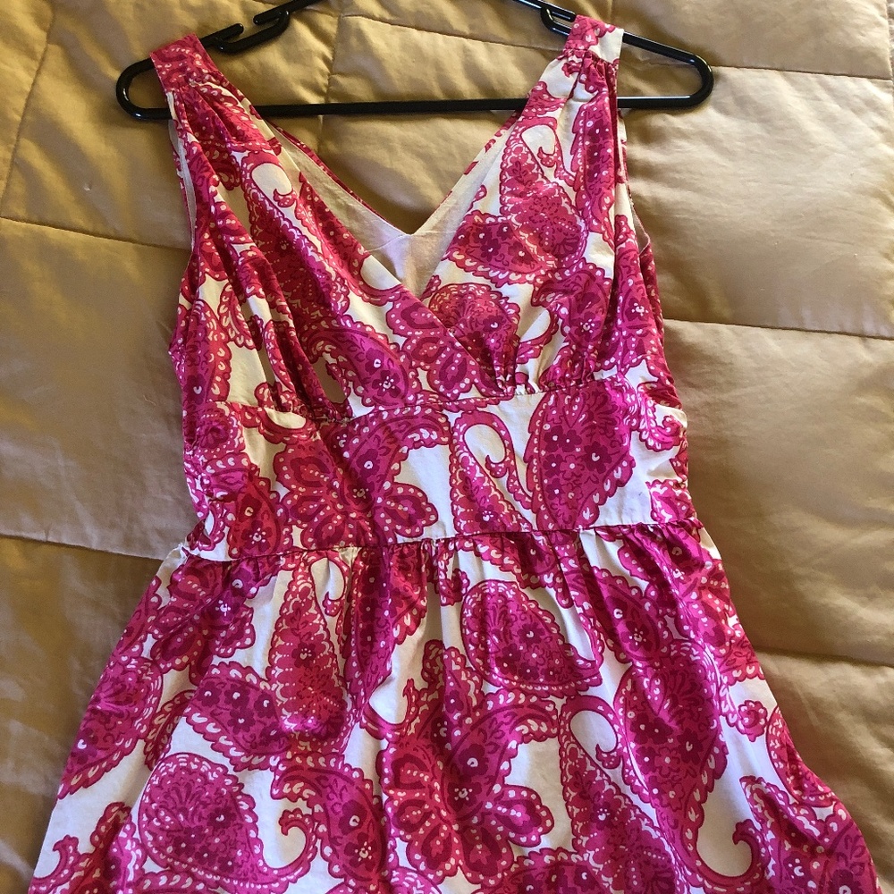 XS Pink Paisley cotton tunic Pendulum top